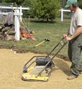 Using Vibrating Plate Compactor